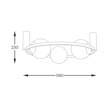 Orbit mennyezeti lámpa Zuma Line ZU-5008
