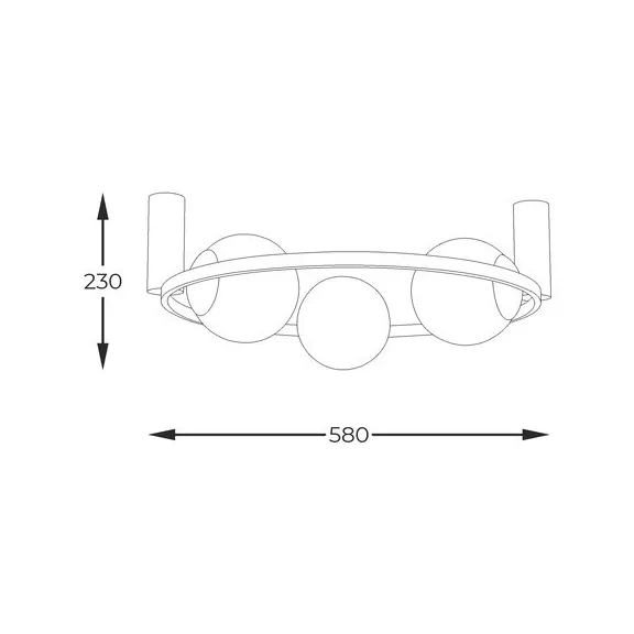 Orbit mennyezeti lámpa Zuma Line ZU-5008