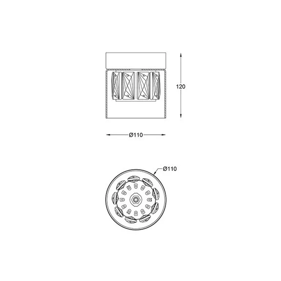 Gem mennyezeti lámpa Zuma Line ZU-C0389-01A-F4AC Gem mennyezeti lámpa Zuma Line ZU-C0389-01A-F4AC